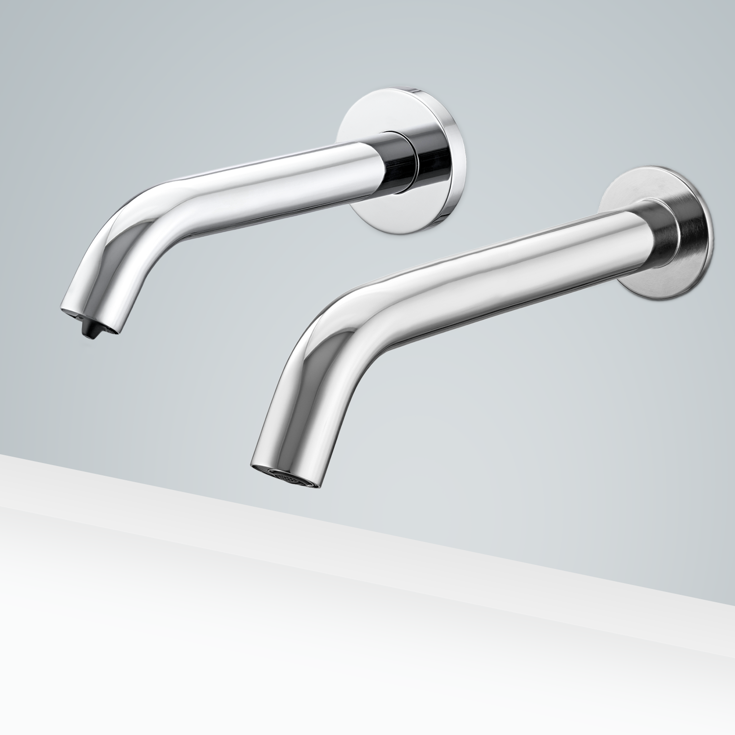 Fontana Dax Chrome Finish Commercial Touchless Motion Sensor Faucet & Automatic Soap Dispenser For Restrooms